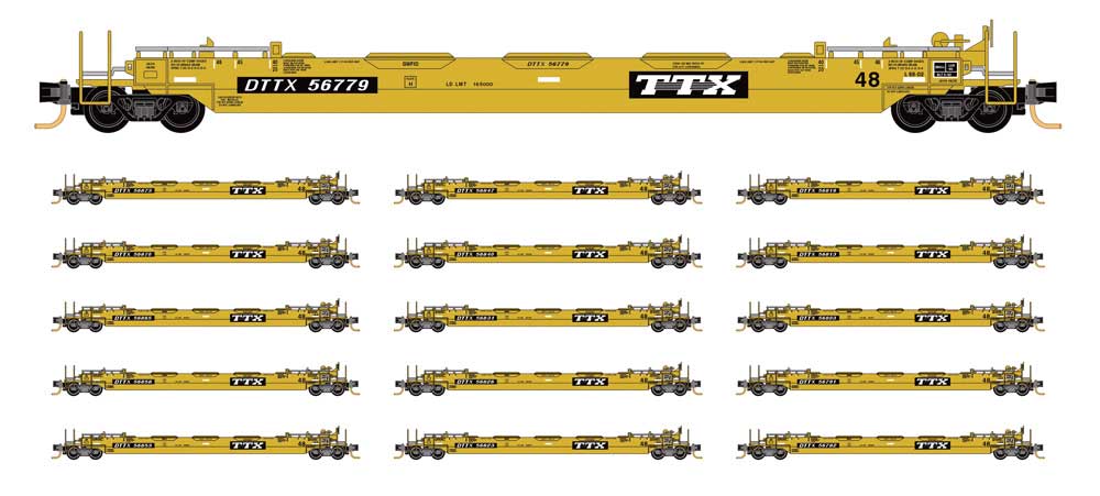Image for 489-99301760 TTX Well Car 16-Pk Clean