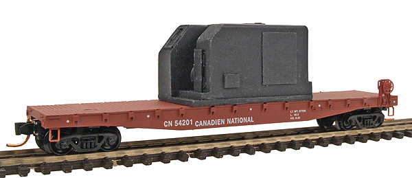 Image for 489-4500320 50' Flatcar w/fb sideCN