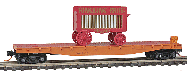 Image for 489-4500372 50' Flat RB& BB w/Wagon