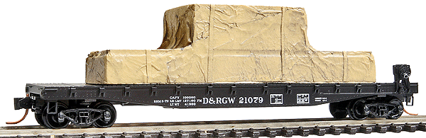 Image for 489-4500380 50' Flt Car fb side D&RGW