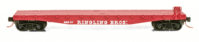 Image for 489-4500403 Flatcar red RBX #57