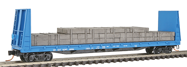 Image for 489-5400181 61' Bulkhead Flatcar GN