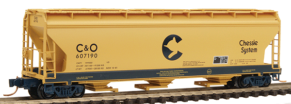 Image for 489-9400250 3-Bay ACF Hopp C&O 607190