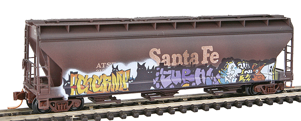 Image for 489-9444102 Covered hopper ATSF Wther