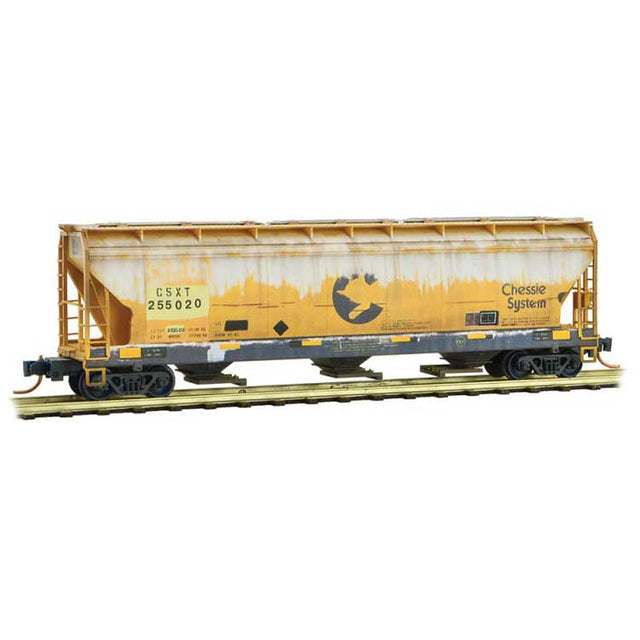 Image for 489-9444540 3-Bay Hopp Weathered CSX