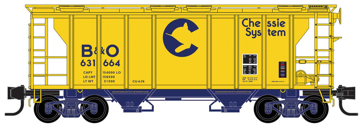 Image for 489-9500090 PS-2 Hopper B&O #631664