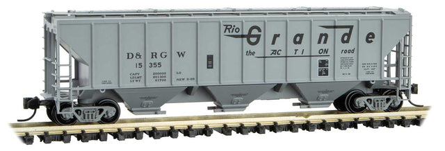 Image for 489-9600071 3-Bay Hopp DRGW #15355