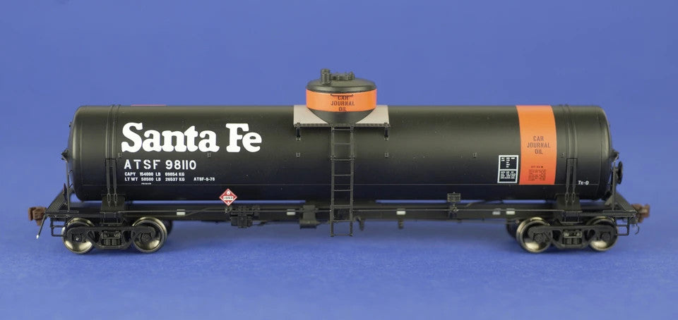 American Limited 1820 ALM - GATC Welded Tank Car ATSF - Santa Fe - Journal Oil Service #98110 HO Scale