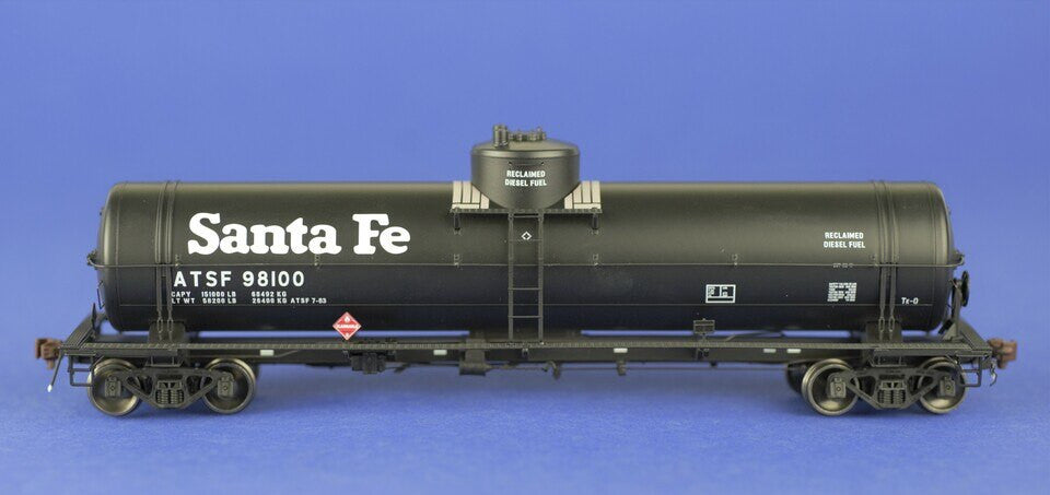 American Limited 1824 ALM - GATC Welded Tank Car ATSF - Santa Fe - Reclaimed Diesel Fuel Service #98100 HO Scale