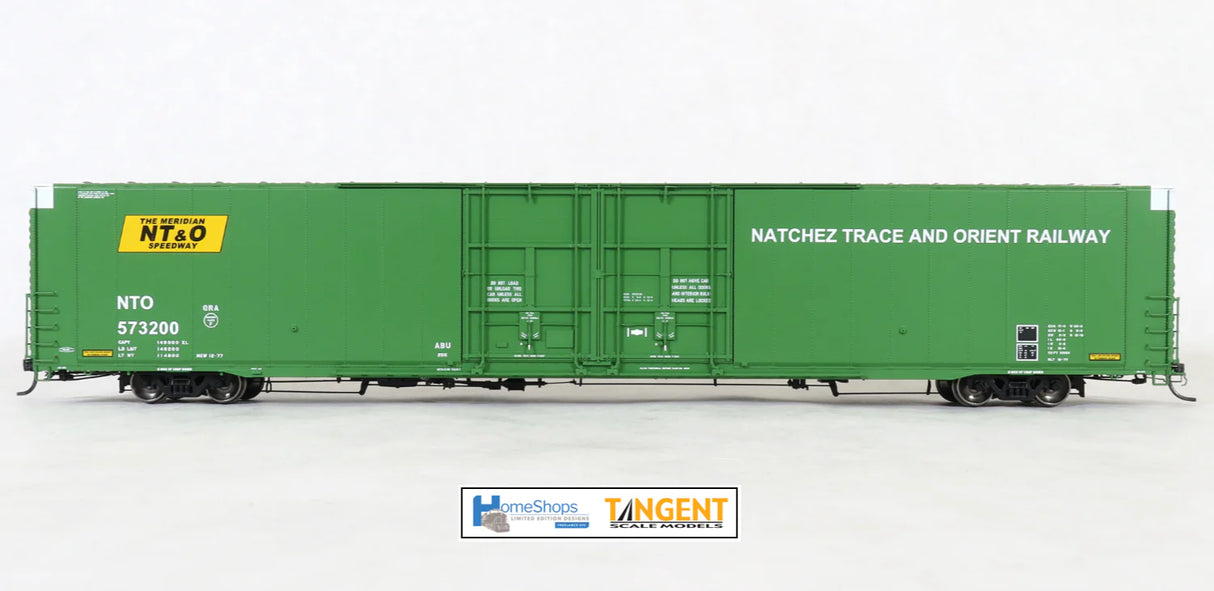 HomeShops HFB-006-001 NTO - Natchez Trace and Orient #573200 86' Double Plug Door Boxcar HO Scale