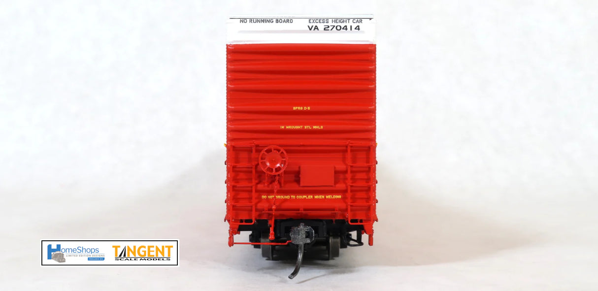 HomeShops HFB-007-002 VA - Virginia and Atlantic #270414 86' Double Plug Door Boxcar HO Scale