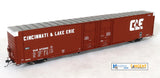 HomeShops HFB-003-002 CLE - Cincinnati & Lake Erie #675297 Greenville 86' Double Plug Door Boxcar HO Scale