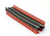 Kato 20-465 Single Curve Girder Bridge, Red - 448mm (17.6") Radius 15º; N Scale, 20465