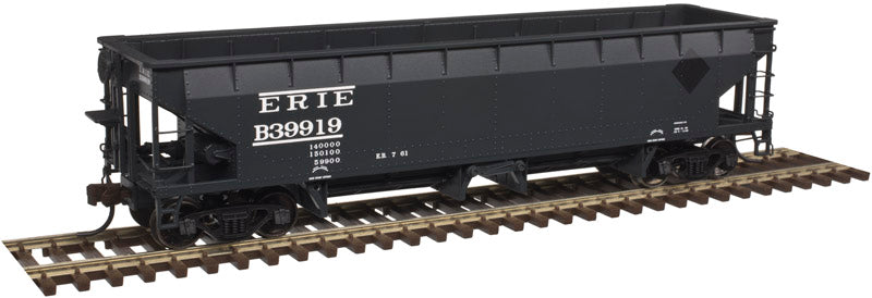 Atlas 20004571 70-Ton Hart Ballast Car - 3 pack Erie Lackawanna #39871, 39884, 39902 (Post 1960 w/Patched-Out Logo, black) HO Scale