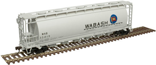 Atlas 20005783 ACF 3 Bay Covered Hopper WAB - Wabash Flag Logo #33019 HO Scale