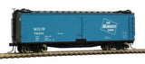 Atlas 20005845 40' Wood Reefer MILW - Milwaukee Road #79018 (blue, black, Ice Service) HO Scale