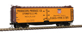 Atlas 20005849 40' Wood Reefer Producers Produce Co. #111 (yellow, Boxcar Red) HO Scale