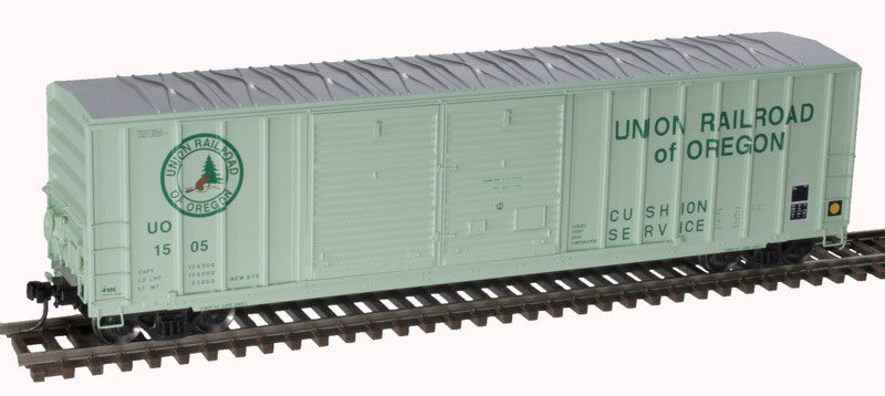 Atlas 20005877 FMC 5077 50' DD Boxcar UO - Union Railway of Oregon #1508 (green) HO Scale