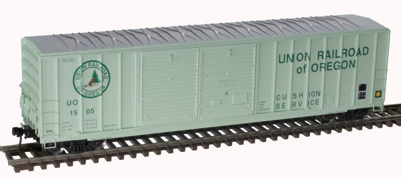 Atlas 20005878 FMC 5077 50' DD Boxcar UO - Union Railway of Oregon #1512 (green) HO Scale