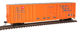 Atlas 20006310 FMC 5503 52' Double-Door Boxcar Longview, Portland & Northern 52043 (orange, blue) HO Scale