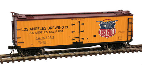 ATLAS 20006320 40' Wood Reefer Eastside #60217 (yellow, brown, red, blue, white) HO Scale