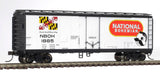 Atlas 20006348 40' Plug-Door Boxcar NBOH National Bohemian #1893 (white, black, red) HO Scale