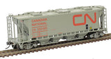 Atlas 20006363 Slab Side Covered Hopper CN - Canadian National (Noodle 6 Hatch)  #352180 HO Scale