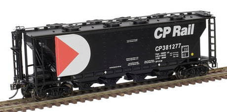 Atlas 20006369 Slab Side Covered Hopper CP - Canadian Pacific (8 Hatch)  #381277 HO Scale