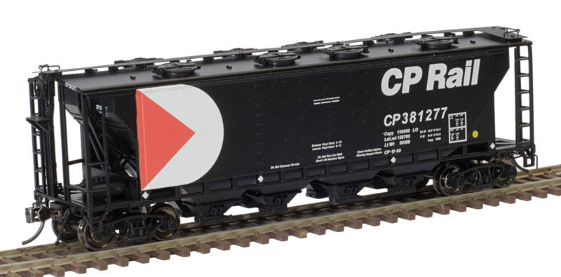 Atlas 20006371 Slab Side Covered Hopper CP - Canadian Pacific (8 Hatch)  #381317 HO Scale