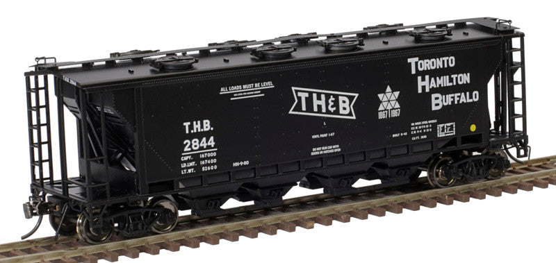 Atlas 20006373 Slab Side Covered Hopper TH&B - Toronto Hamilton & Buffalo (8 Hatch) #2845 HO Scale