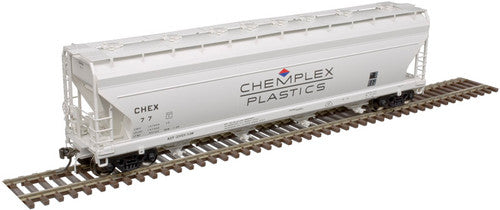 Atlas 20006376 ACF 5250 Covered Hopper CHEX - Chemplex Plastics #62 HO Scale