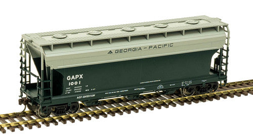 Atlas 20006502 ACF 3560 Covered Hopper Georgia Pacific #1000 (dark green, gray) HO Scale