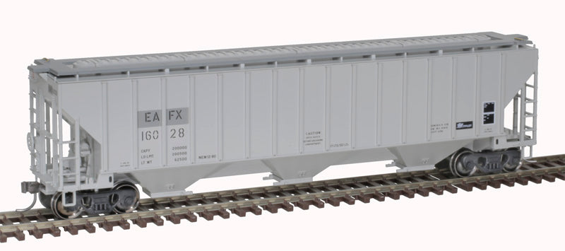 ATLAS 20006649 Thrall 4750 Covered Hopper - Rail Logistics EAFX #16034 (gray, black) HO Scale