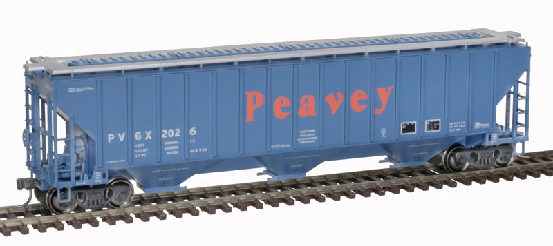 ATLAS 20006656 Thrall 4750 Covered Hopper - PVGX Peavey #2026 (blue, red) HO Scale