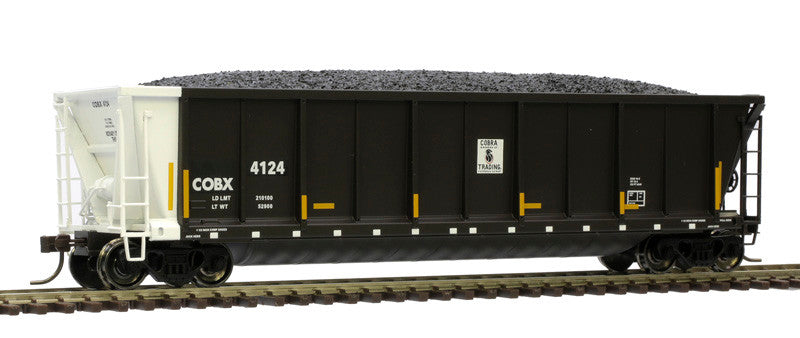 Atlas 20006682 ACF Coalveyor Bathtub Gondola Cobra Trading COBX #4124 (black, white) HO Scale