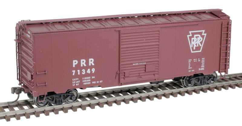 Atlas Master 20006829 40' Postwar Boxcar - Pennsylvania Railroad #71426 (Tuscan, white, Plain Keystone) HO Scale