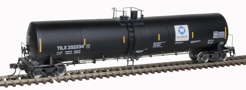 ATLAS 20006883 Trinity 25,500-Gallon Tank Car IOI Group TILX #252216 (black, white, blue) HO Scale