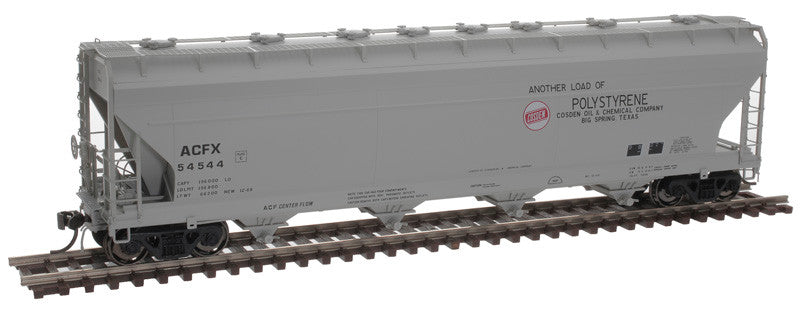 Atlas 20006906 5250 Covered Hopper ACFX - Cosden Chemical #54556 (gray, red) HO Scale