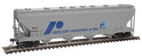 Atlas 20006909 5250 Covered Hopper GCX - Rocor Resins #945265 (gray, blue) HO Scale