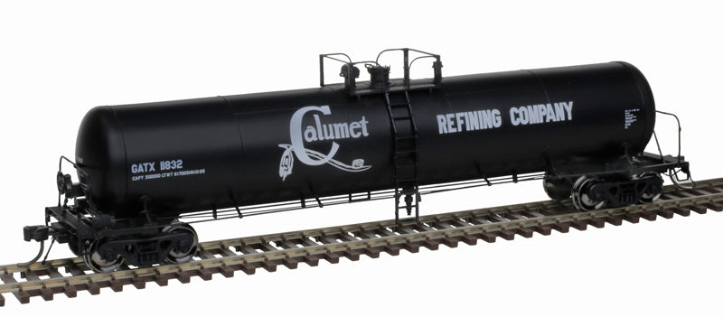 ATLAS 20006961 20,700 Gallon Tank Car Calumet Refining Company CRCX #11829 (black, white) HO Scale