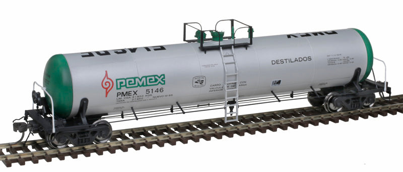 ATLAS 20006980 20,700 Gallon Tank Car Pemex #5132 (silver, green, red, black) HO Scale