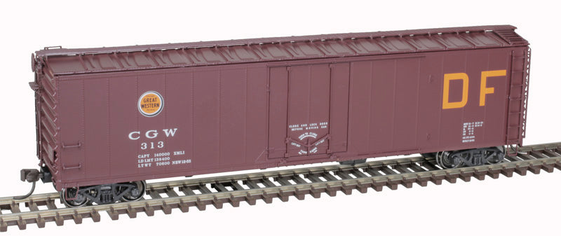 Atlas Master 20007023 50' Plug Door Boxcar - CGW Chicago Great Western #341 (Boxcar Red, black) HO Scale