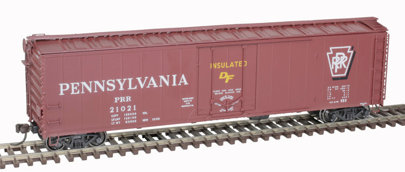 Atlas Master 20007035 50' Plug Door Boxcar - Pennsylvania Railroad #21290 (Tuscan, white, Shadow Keystone) HO Scale