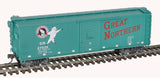 Atlas Master 20007087 USRA Steel Rebuilt 40' Boxcar 3 pack - Great Northern #27023, 2511, 34000 (3 Schemes: red, Glacier, orange/green) HO Scale