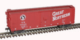 Atlas Master 20007087 USRA Steel Rebuilt 40' Boxcar 3 pack - Great Northern #27023, 2511, 34000 (3 Schemes: red, Glacier, orange/green) HO Scale
