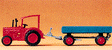 Image for 590-79502 Hanomag tractor w/wagon