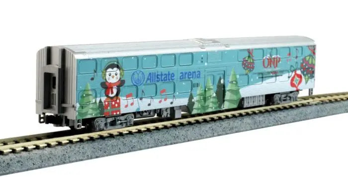 Estate Sale Used As Is Kato 106-2017 Metra Operation North Pole F40PH Locomotive & 5 Car Set DCC Ready N Scale