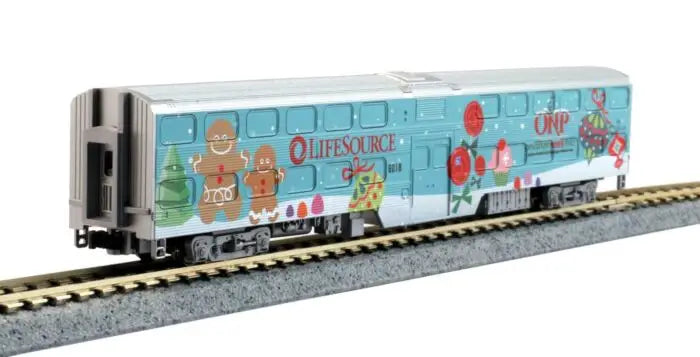 Estate Sale Used As Is Kato 106-2017 Metra Operation North Pole F40PH Locomotive & 5 Car Set DCC Ready N Scale