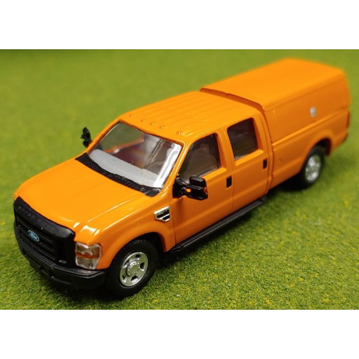 ATLAS 35000005 Ford(R) F-350 Crew-Cab Pickup Truck - Assembled Orange HO Scale