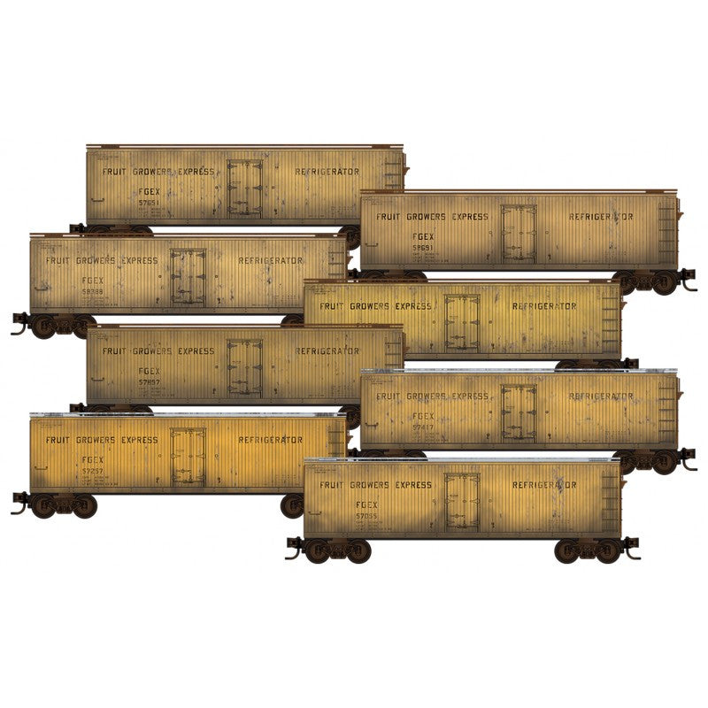 Micro Trains 993 05 824 N Scale Fruit Growers Express 8-Pack Weathered